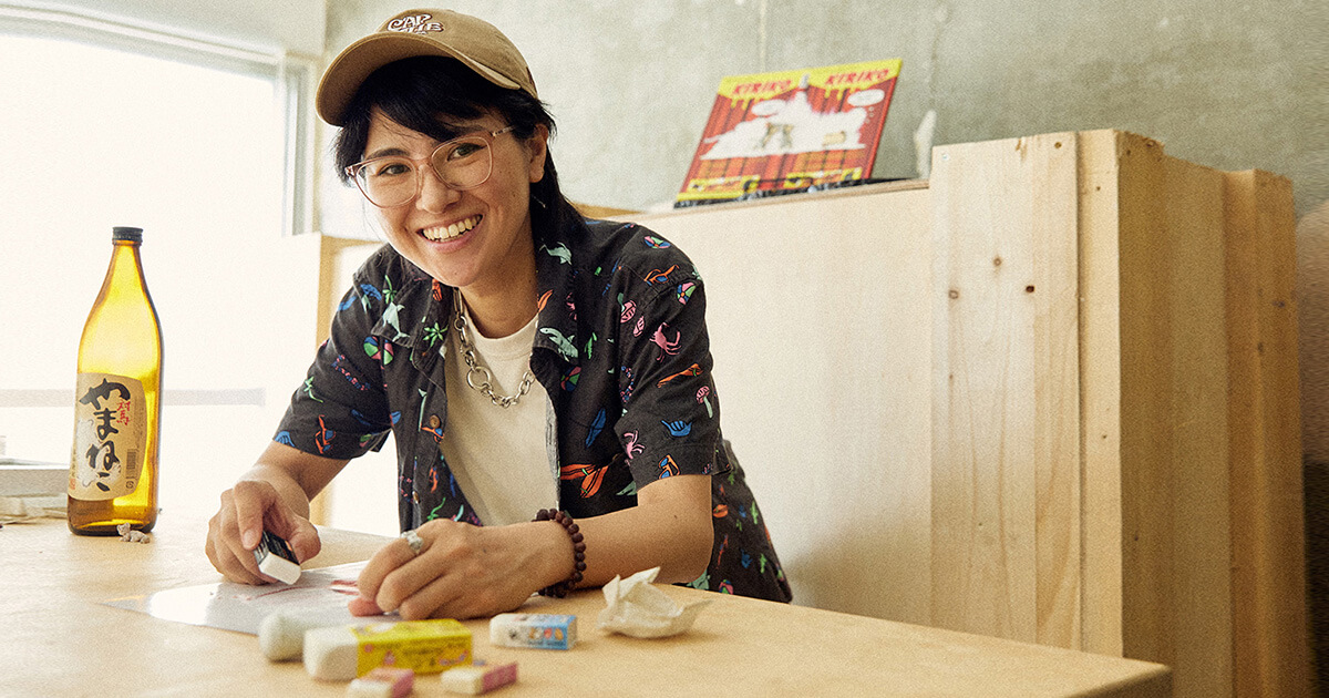 消しカスのアート 消しカスがアートに変身! 