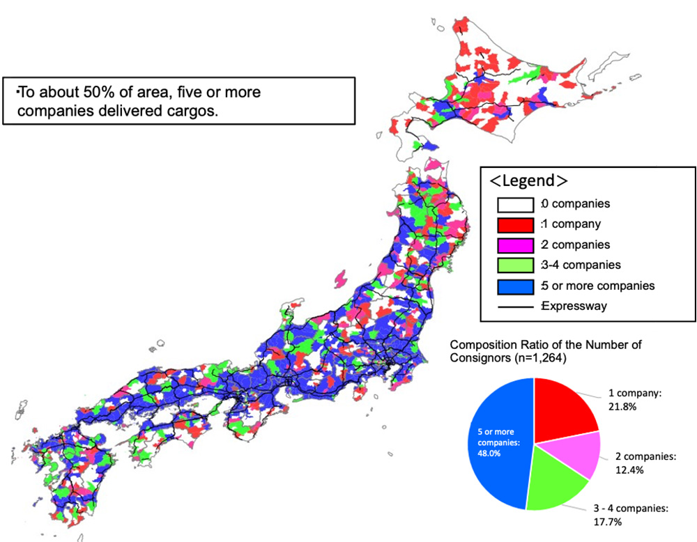 Figure 2: Number of Consignors by City, Town, and Village of Destination