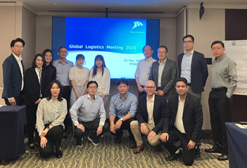 Global Logistics Meeting (2025), attended by logistics managers from regional headquarters in Europe, India, Southeast Asia, and East Asia