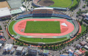 函館市千代台公園陸上競技場（第２種公認）画像