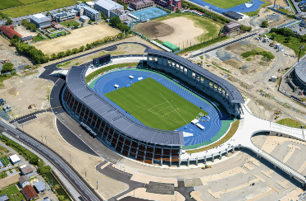 平和堂HATOスタジアム（第1種公認） （彦根総合スポーツ公園陸上競技場） ☆2025年の国スポ・障スポの主会場の画像