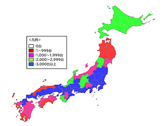 図3：路線便の到着台数