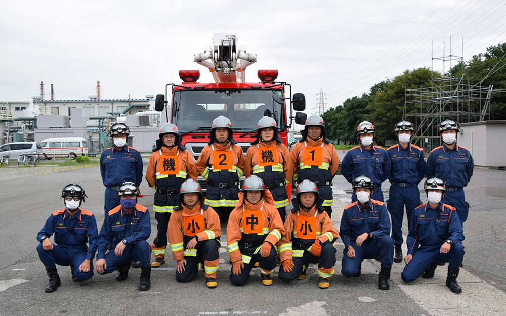 大阪工場自衛消防隊：表彰式とコンテスト時の様子