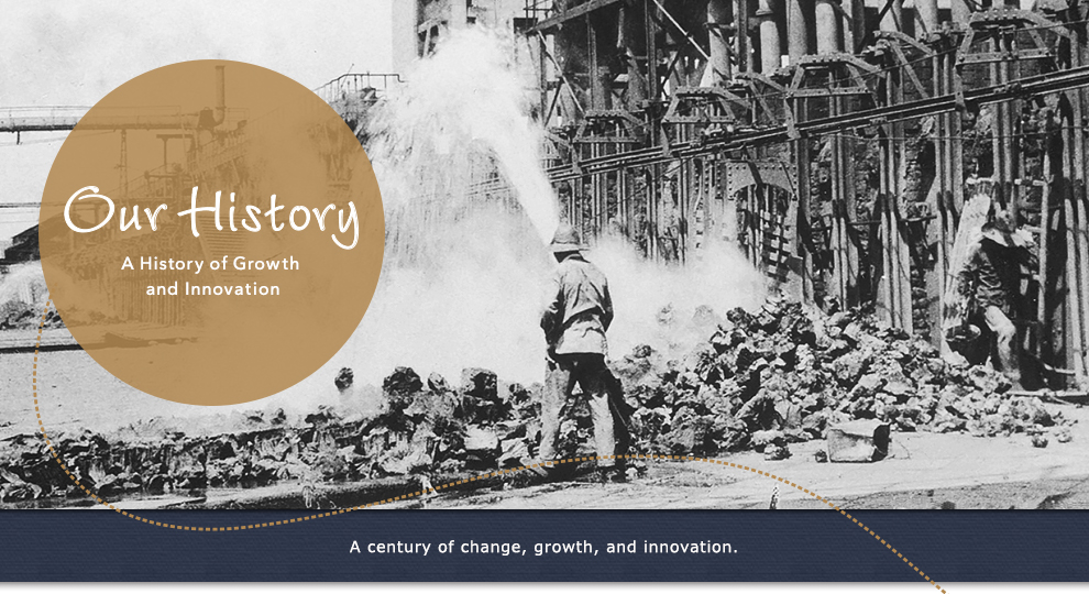 Our History --- A History of Growth and Innovation. A century of change, growth, and innovation.