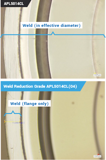 Weld reduction grade