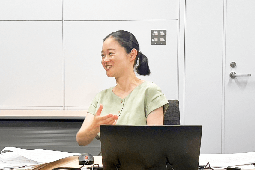 取材時の辰野さん