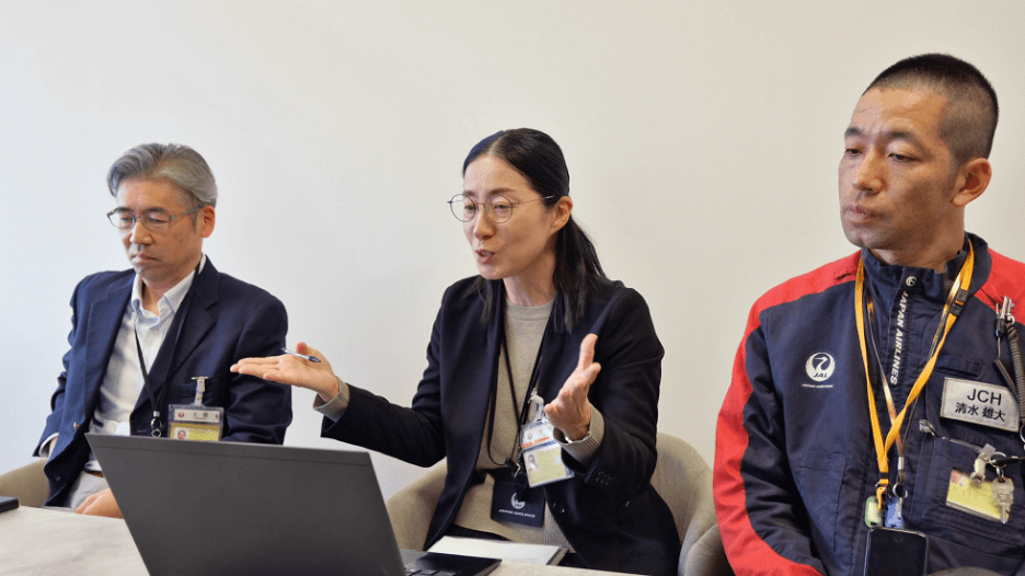 導入後の変化について語る大山さん(中央)