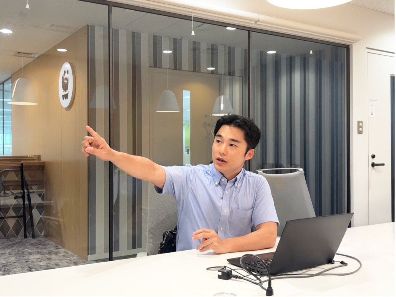 羽賀さん_取材の様子