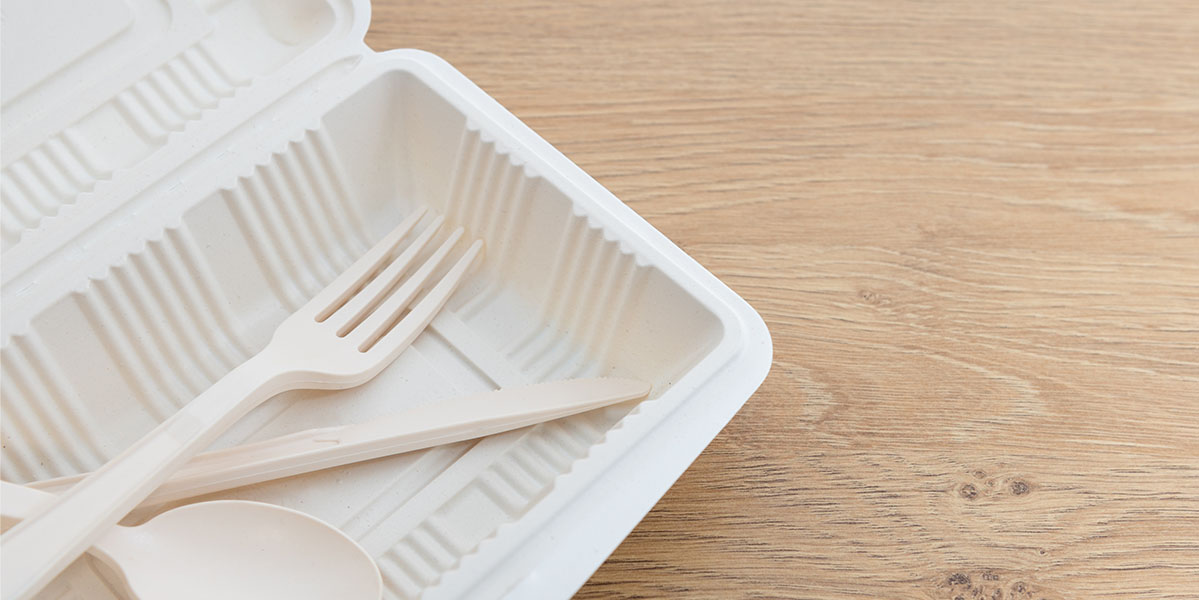 バイオマスプラスチックの容器