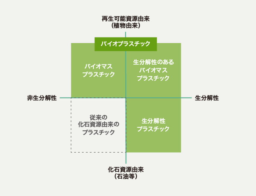 バイオマスプラスチックとは？生分解性プラスチックとの違いや