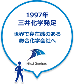 1997年 三井化学発足 世界で存在感のある総合化学会社へ