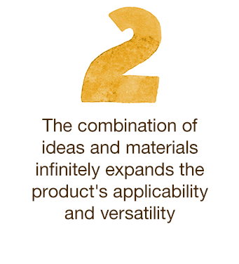 2.The combination of ideas and materials infinitely expands the product's applicability and versatility